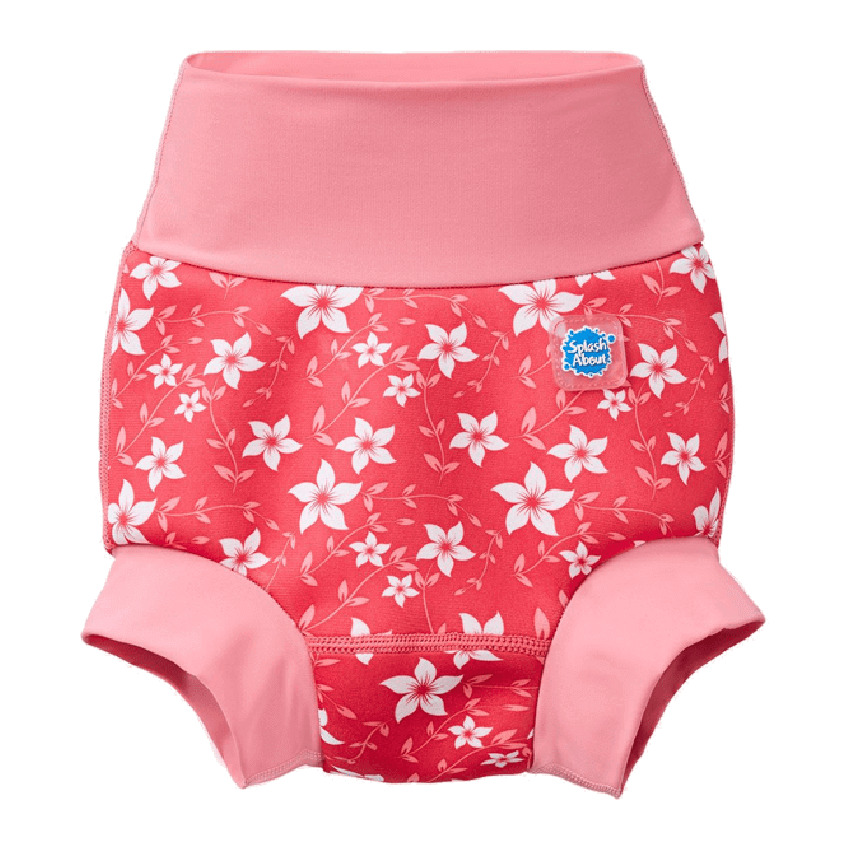 Badbyxa för babysim - Happy Nappy Pink Blossom