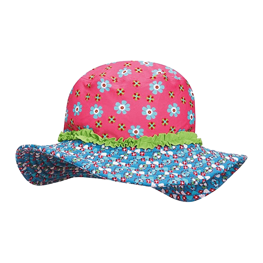 Playshoes UPF50+ solhatt - Flowers